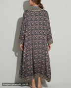 Kimono largo floreado