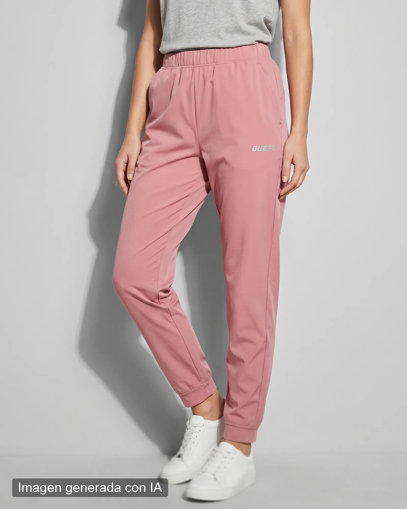 Pantalón deporte fino rosa