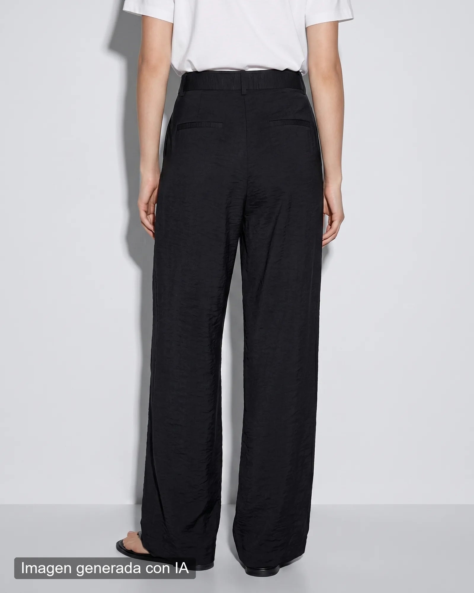 Pantalón negro pinzas