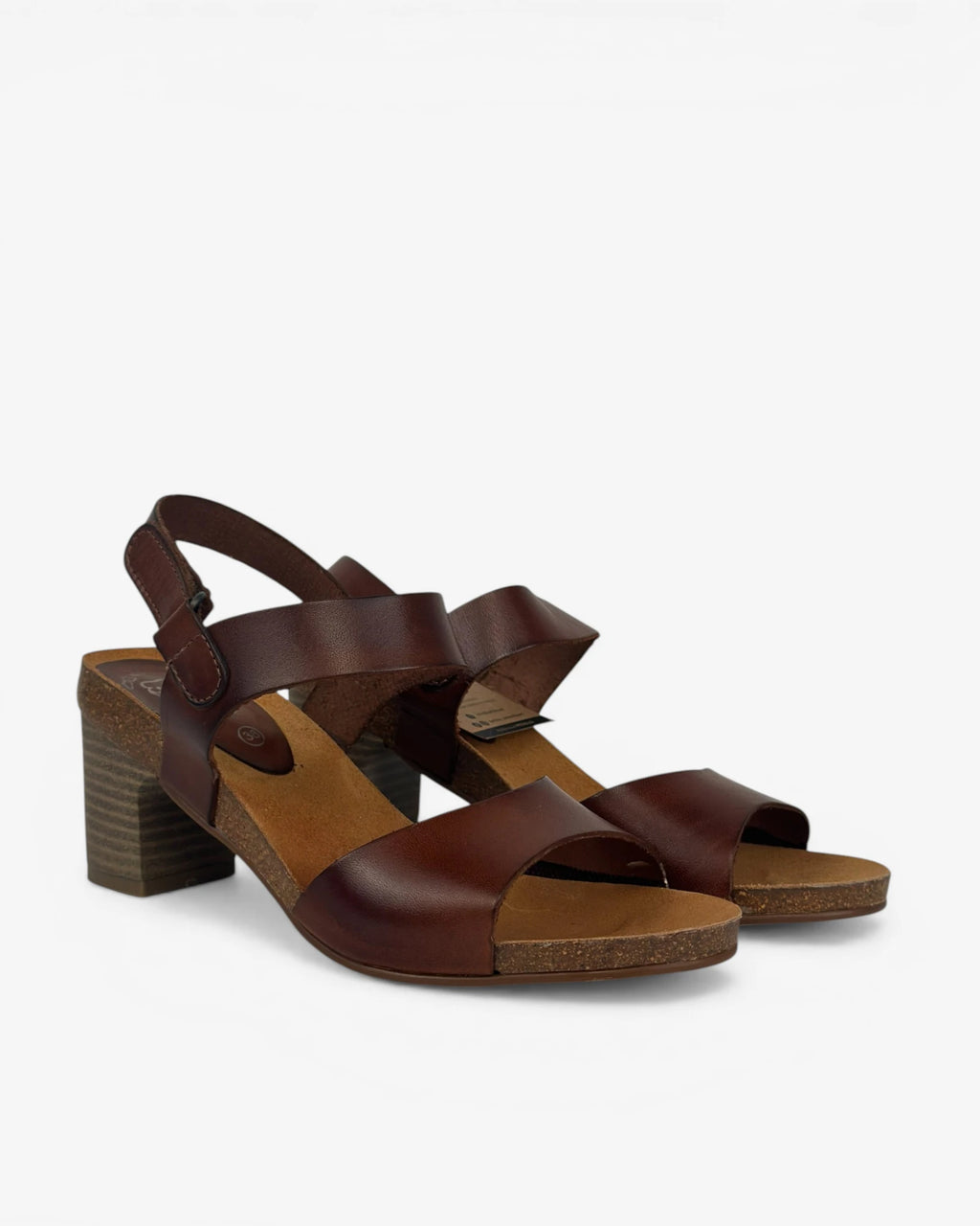 Sandalias piel marrón