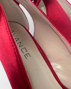Zapatos raso lazo rojo