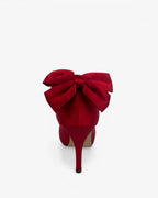 Zapatos raso lazo rojo