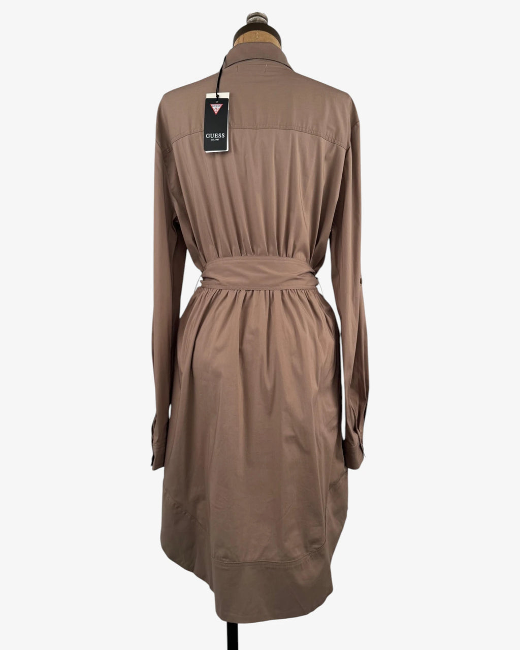 Vestido beige camisero