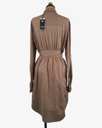 Vestido beige camisero