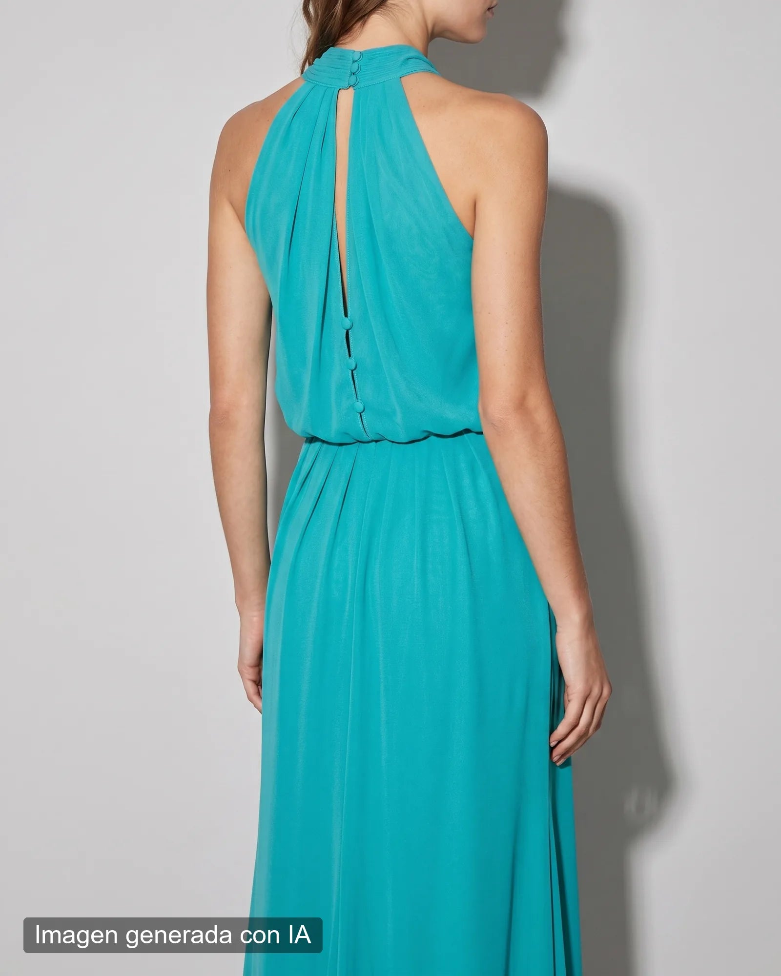 Vestido ceremonia turquesa