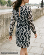 Vestido corto gasa