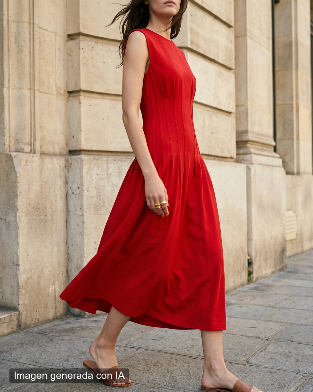 Vestido largo rojo